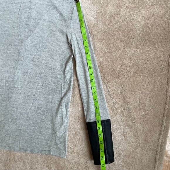 Helmut Lang Wool and Leather Sweater - Picture 4 of 11